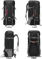50L 60L 70L Lightweight Hiking Backpack Foldable -Functional