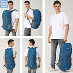 50L 60L 70L Lightweight Hiking Backpack Foldable -Functional