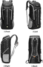 50L 60L 70L Lightweight Hiking Backpack Foldable -Functional