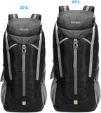 50L 60L 70L Lightweight Hiking Backpack Foldable -Functional