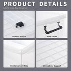 50lx3 Heavy-Duty Storage Boxes Plastic Stackable Box (3Pack)