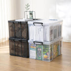 50lx3 Heavy-Duty Storage Boxes Plastic Stackable Box (3Pack)