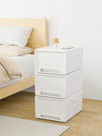 50lx3 Plastic Storage Drawers Unit Office Desk Organisers (3 Pack)
