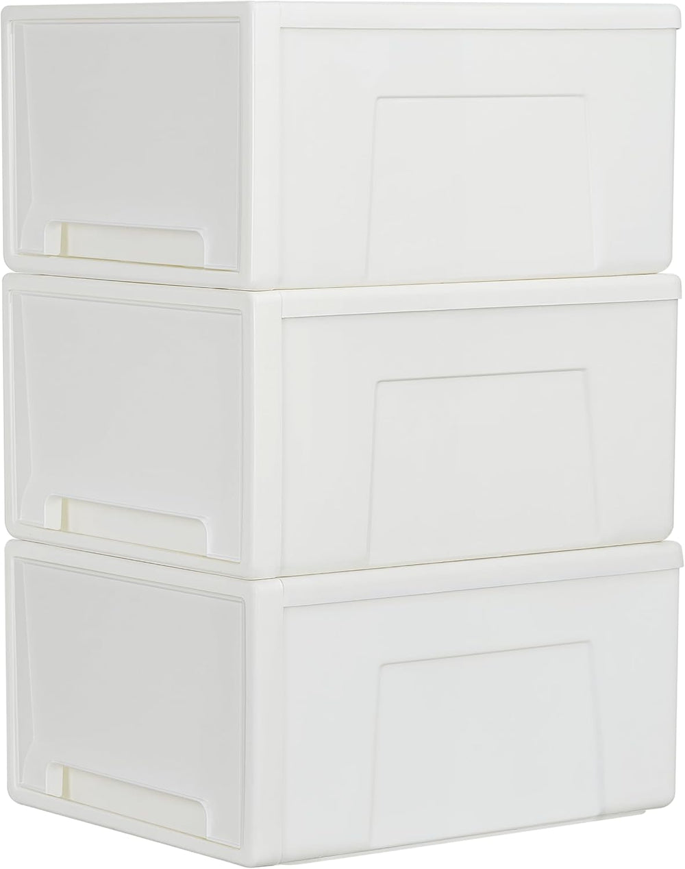 50lx3 Plastic Storage Drawers Unit Office Desk Organisers (3 Pack)