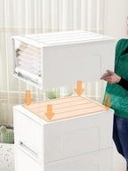 50lx3 Plastic Storage Drawers Unit Office Desk Organisers (3 Pack)
