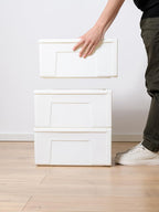 50lx3 Plastic Storage Drawers Unit Office Desk Organisers (3 Pack)