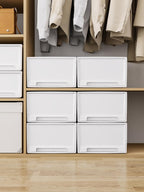 50lx3 Plastic Storage Drawers Unit Office Desk Organisers (3 Pack)