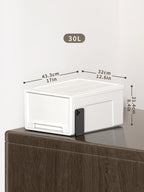 50lx3 Plastic Storage Drawers Unit Office Desk Organisers (3 Pack)