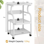 50x40x73CM Large Printer Stand Storage Unit with Adjustable