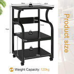 50x40x73CM Large Printer Stand Storage Unit with Adjustable