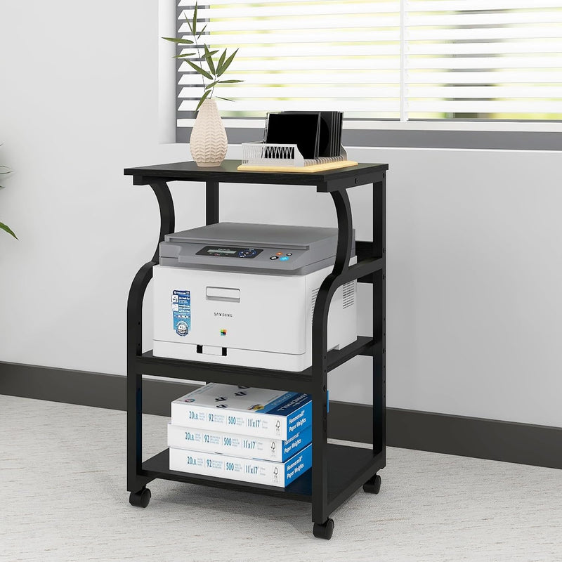 50x40x73CM Large Printer Stand Storage Unit with Adjustable