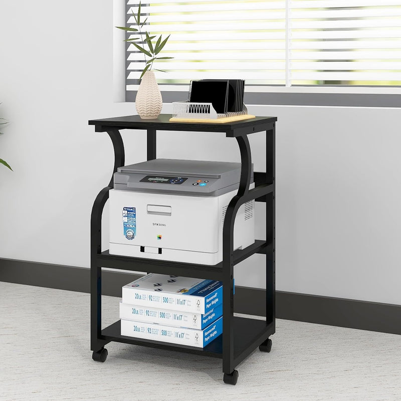 50x40x73CM Large Printer Stand Storage Unit with Adjustable