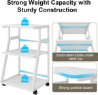 50x40x75CM Printer Stand 3 Tier Table with Storage