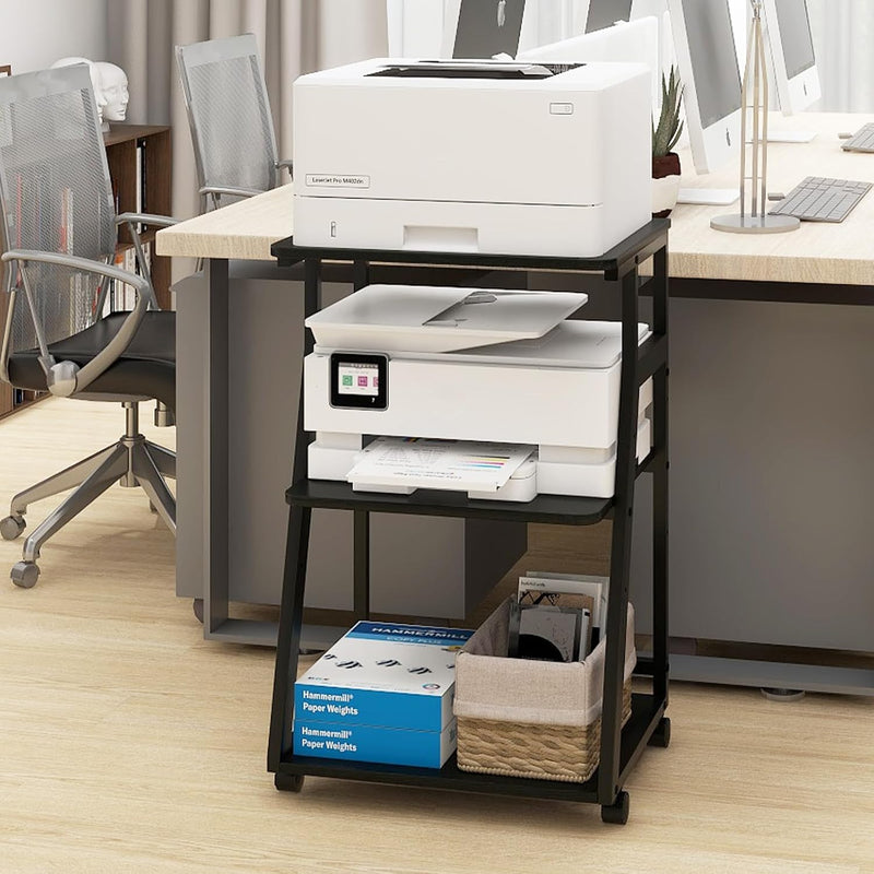 50x40x75CM Printer Stand 3 Tier Table with Storage