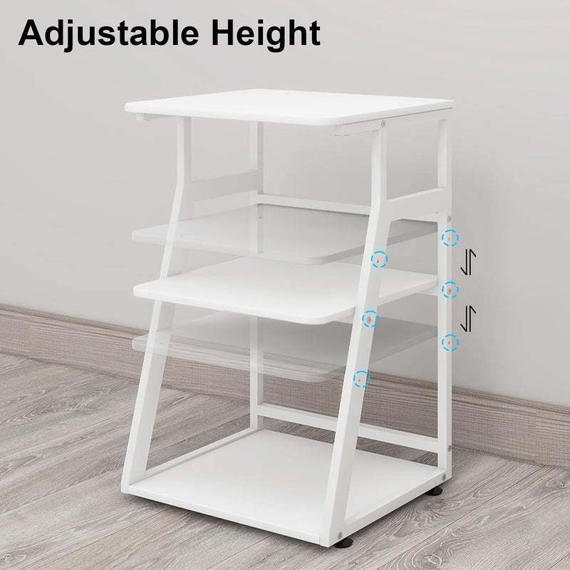 50x40x75CM Printer Stand 3 Tier Table with Storage