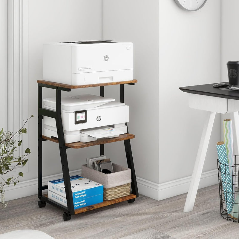 50x40x75CM Printer Stand 3 Tier Table with Storage