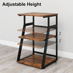 50x40x75CM Printer Stand 3 Tier Table with Storage