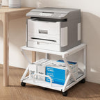 50x50CM 2-Tier Printer Stand with Pull Out Shelf