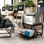 50x50CM 2-Tier Printer Stand with Pull Out Shelf