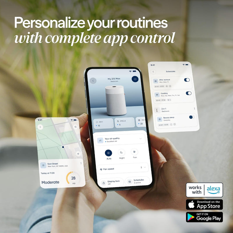 511i Max Smart Wifi Air Purifier Hepasilent Dual