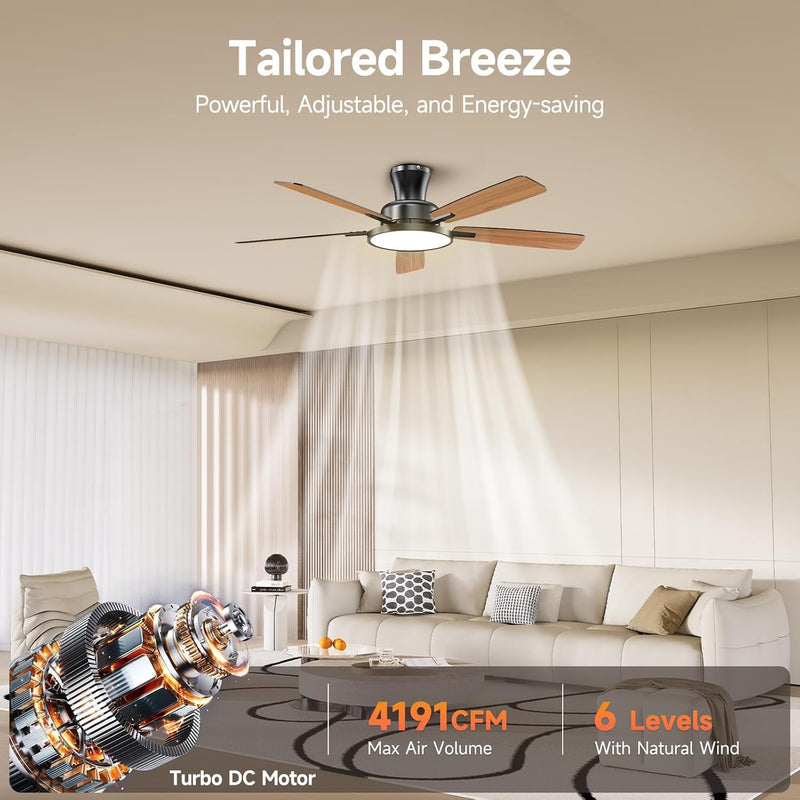 52 Inch Ceiling Fan Lights with Remote Control