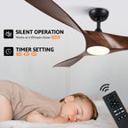 52 Inch Ceiling Fan with Light Remote Control