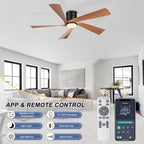 52 Inch Low Profile Ceiling Fan with Lights
