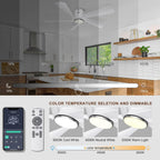 52'' Low Profile Ceiling Fan with Lights Remote
