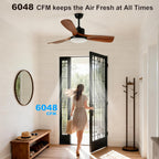 52inch Ceiling Fans with Lights and Remote Smart