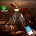 52inch Ceiling Fans with Lights and Remote Smart