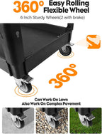 550lbs Heavy Duty Utility Cart on Wheels 2