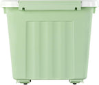 55lx6 Storage Boxes with Lids Plastic Box Wheels (6 Pack)