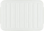 55lx6 Storage Boxes with Lids Plastic Box Wheels (6 Pack)