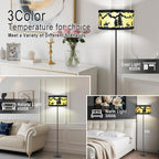 59" Farmhouse Floor Lamps for Living Room Rustic