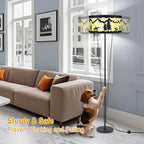 59" Farmhouse Floor Lamps for Living Room Rustic