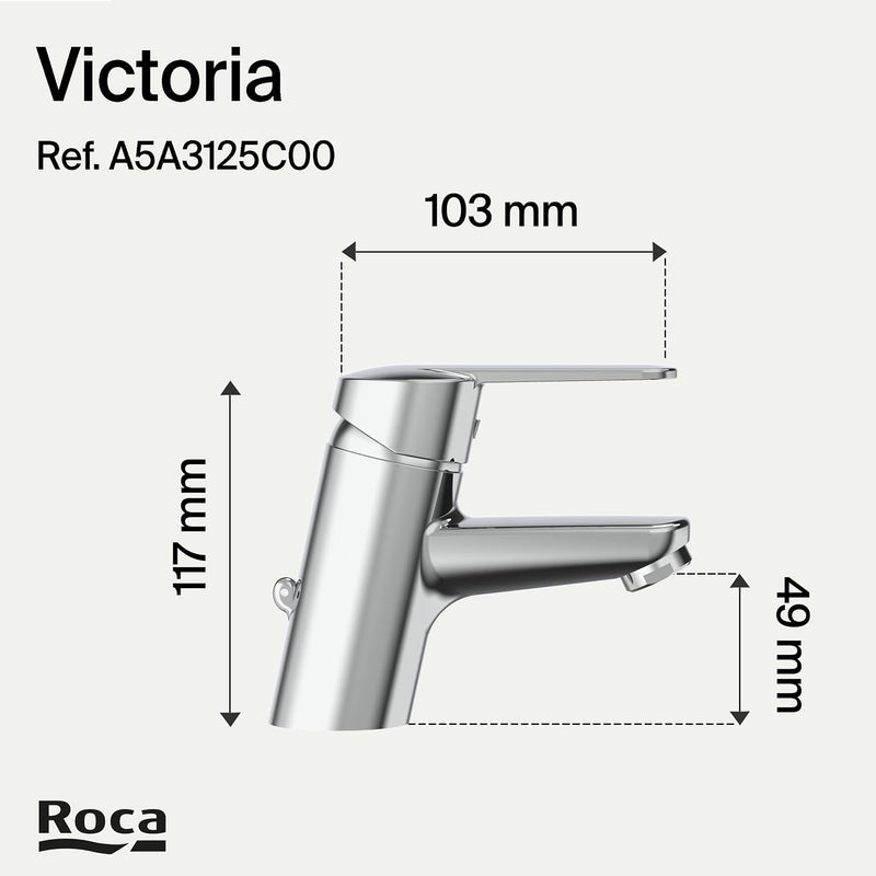 5a3125c00 Chrome V2 Deck Mount Basin Mixer