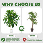 5FT Artificial Dracaena Plant Large Plants with Tall
