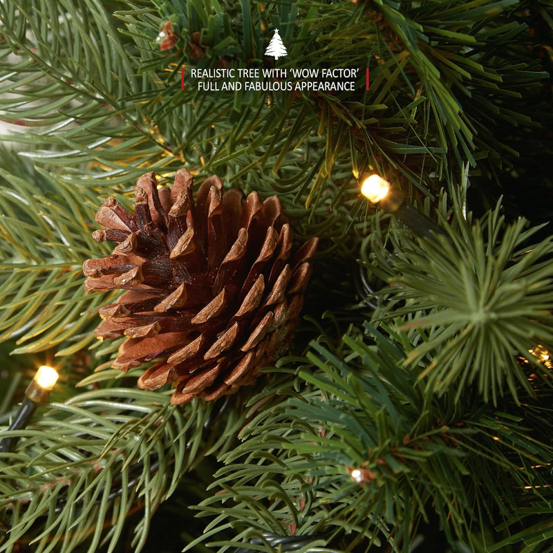 5FT 'ascot' Pre-Lit Christmas Tree with 200 Built