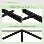 5FT Bed Frame with Headboard and Footboard 30