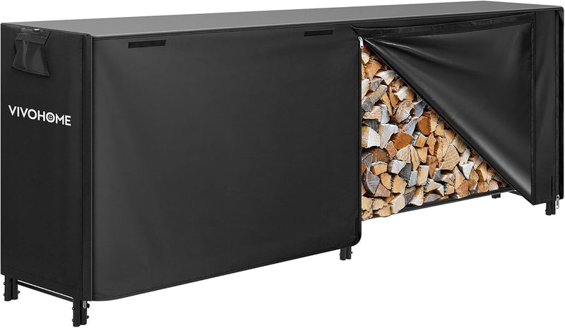 5FT Heavy Duty Firewood Rack with Cover Combo