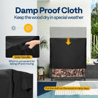 5FT Heavy Duty Firewood Rack with Cover Combo
