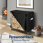 5FT Heavy Duty Firewood Rack with Cover Combo