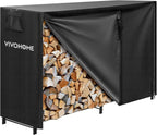 5FT Heavy Duty Firewood Rack with Cover Combo