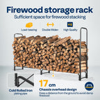5FT Heavy Duty Firewood Rack with Cover Combo