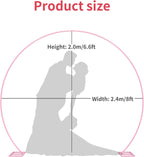 .5FT Round Backdrop Stand Circle Balloon Arch Frame