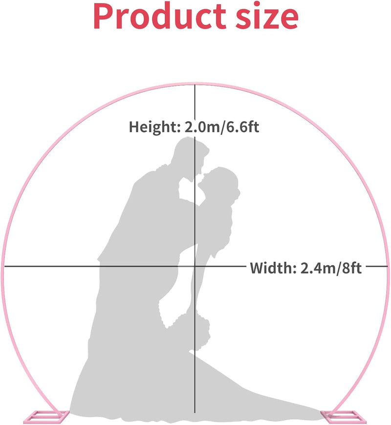 .5FT Round Backdrop Stand Circle Balloon Arch Frame