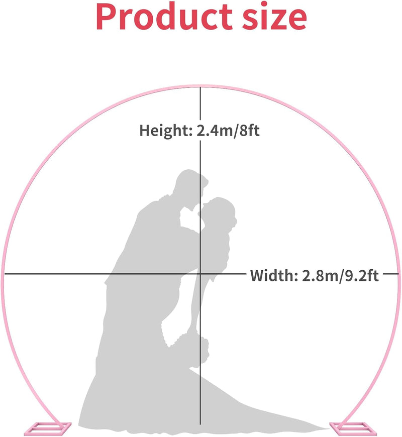 .5FT Round Backdrop Stand Circle Balloon Arch Frame