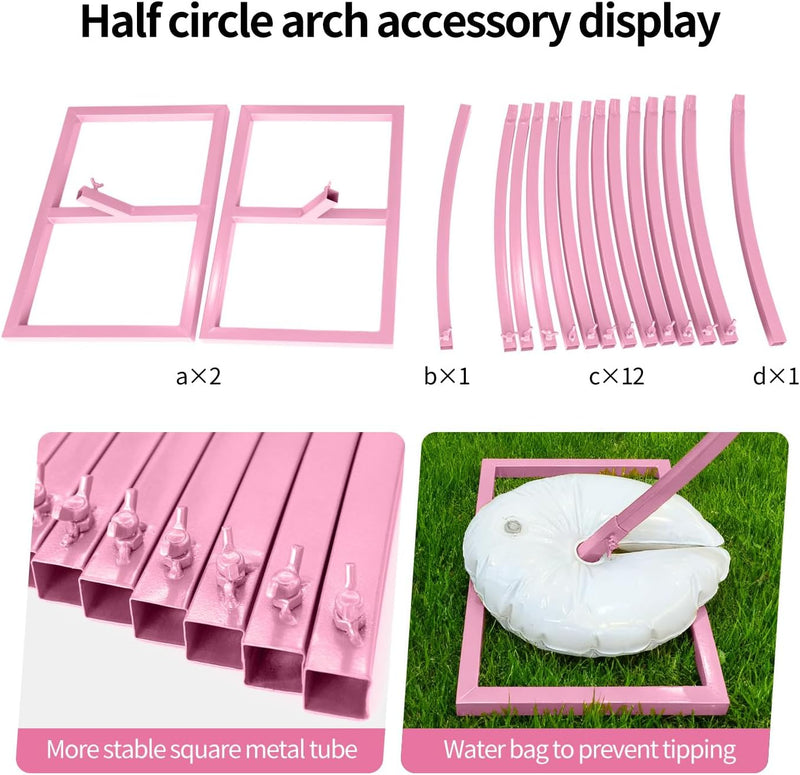 .5FT Round Backdrop Stand Circle Balloon Arch Frame