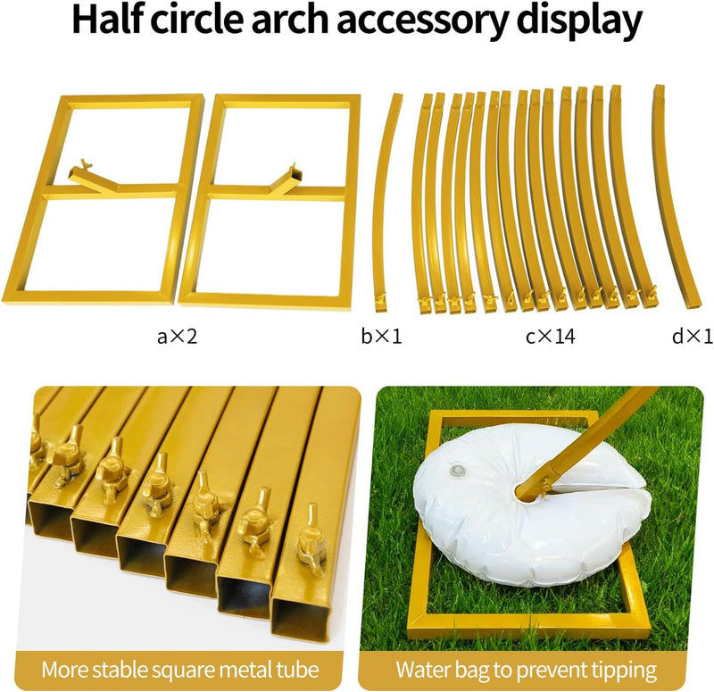 .5FT Round Backdrop Stand Circle Balloon Arch Frame