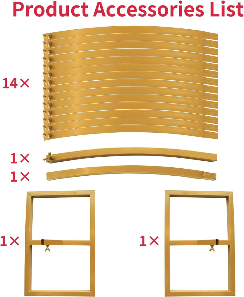.5FT Round Backdrop Stand Circle Balloon Arch Frame